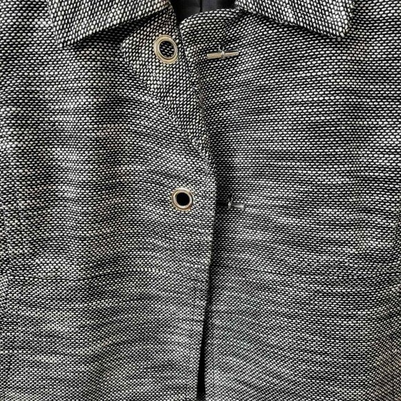 Liz Claiborne Womens Black &‎ White Textured Blazer Jacket M - Picture 4 of 8
